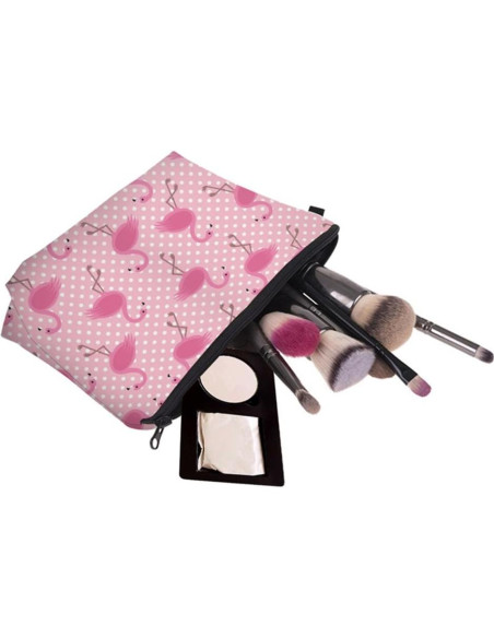 Bolsa Cosmética 3Pcs Deanfun 3D Impresa para Mujeres - Flamingos Bolsa Cosmética 3Pcs Deanfun 3D Impresa para Mujeres - Flamingos