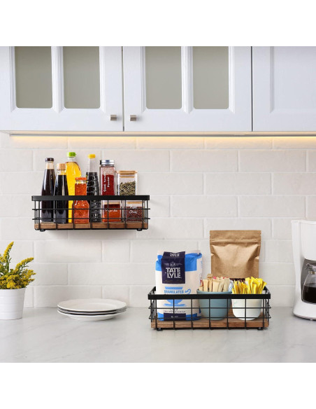 Canasta de Alambre de Metal TJ.MOREE 28.2x14.7cm para Baño y Cocina Canasta de Alambre de Metal TJ.MOREE 28.2x14.7cm para Baño y Cocina