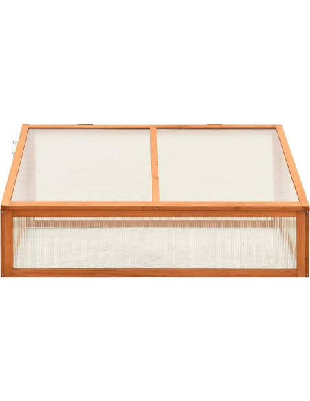 Invernadero de Madera ZQQLVOO 100.6x65.0x39.9 cm para Jardín Invernadero de Madera ZQQLVOO 100.6x65.0x39.9 cm para Jardín