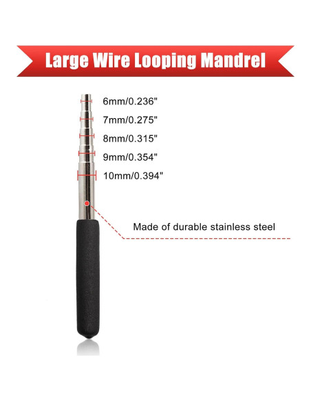 Mandril de Bucles de Alambre SPEEDWOX 3 Piezas Negro Mandril de Bucles de Alambre SPEEDWOX 3 Piezas Negro
