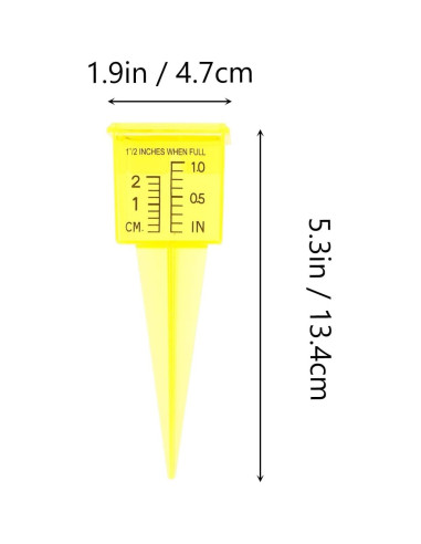 Medidor de Lluvia Housoutil 2PCS para Jardín 13.4cm