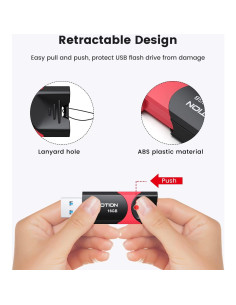 Unidad Flash USB 3.0 KOOTION 16GB Retráctil Alta Velocidad 2