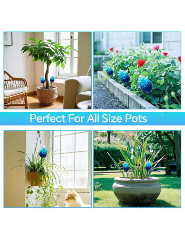 Juego de 3 Globos de Riego YEH-HOME 300ml para Plantas