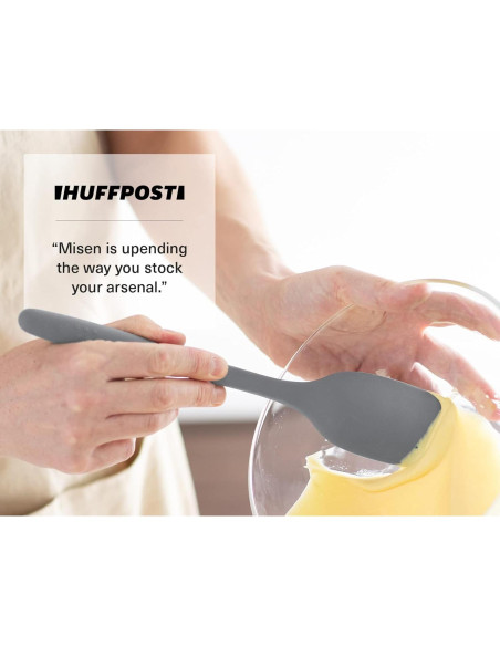Misen Spoontula de Silicona Gris - Apta para Lavavajillas Misen Spoontula de Silicona Gris - Apta para Lavavajillas