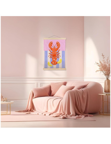 Arte de Pared Langosta de Playa SPBL&L 30x40 cm Lienzo