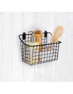 Cesta de Almacenamiento Vintage Spectrum - Grande, Metal Negro 2