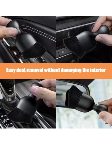 Cepillo de Polvo para Interior de Coche NGHEY 1 PC Negro