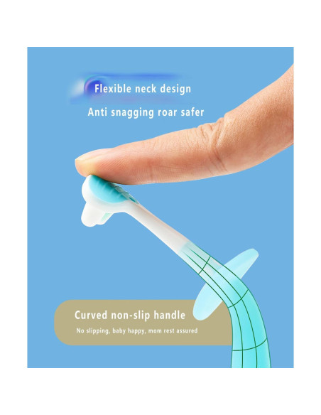 Cepillo de dientes para bebés FOREVIVE Y002 suave con base de succión Cepillo de dientes para bebés FOREVIVE Y002 suave con base de succión