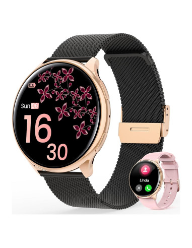 Reloj Inteligente RifePhi para Mujeres 1.39" Monitor FC/PA/SpO2