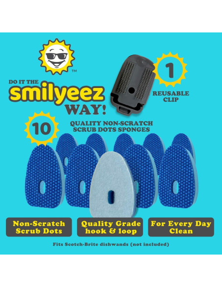 Recarga de Esponja Sin Plástico Smilyeez Azul 10 Unidades Recarga de Esponja Sin Plástico Smilyeez Azul 10 Unidades
