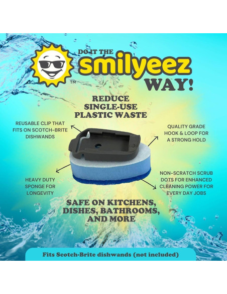 Recarga de Esponja Sin Plástico Smilyeez Azul 10 Unidades Recarga de Esponja Sin Plástico Smilyeez Azul 10 Unidades