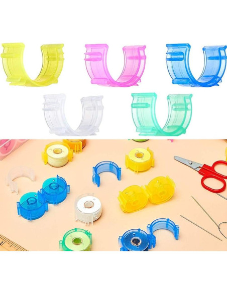Clips Pequeños para Bobinas de Coser YEQIN - 50 Piezas Coloridos Clips Pequeños para Bobinas de Coser YEQIN - 50 Piezas Coloridos