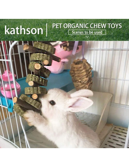 Juguetes de Masticación para Conejos Kathson 3PCS Orgánicos Juguetes de Masticación para Conejos Kathson 3PCS Orgánicos