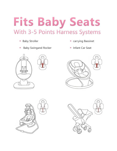 Inserto para Bebés BUBBYNOOK Floral para Columpio Mamaroo