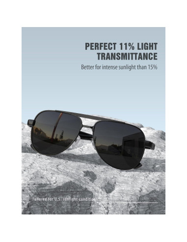 Gafas de sol LUENX Aviador Polarizadas UV400 para Hombre