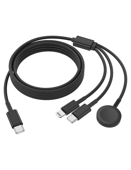 Cargador Magnético 3 en 1 QZIIW USB C 1.8m para Apple Watch Cargador Magnético 3 en 1 QZIIW USB C 1.8m para Apple Watch