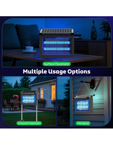Zapper Solar de Insectos OnBeam 4500V Impermeable Jardín