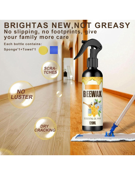 Spray de Cera de Abeja Natural 15 ml - 2 Piezas para Muebles Spray de Cera de Abeja Natural 15 ml - 2 Piezas para Muebles