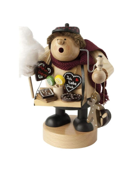 Figurita Hombre Humeante KWO Vendedor de Pan de Jengibre 18 cm Figurita Hombre Humeante KWO Vendedor de Pan de Jengibre 18 cm