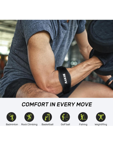 Férula de Codo Rakiie Ajustable para Tendinitis - Azul