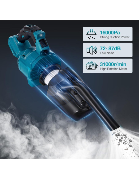 Aspiradora Inalámbrica de Mano CAMXTOOL para Batería Makita Aspiradora Inalámbrica de Mano CAMXTOOL para Batería Makita