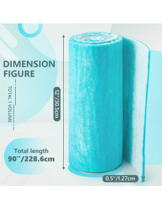 Filtro de Aire Tudomro 1 Rollo 30.5x228.6 cm para Ventilación 2