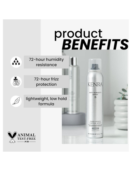 Spray Antihumedad Kenra 5 | Control de Frizz 141.75 g | Protección 72h Spray Antihumedad Kenra 5 | Control de Frizz 141.75 g | Protección 72h