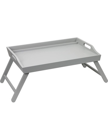 Bandeja de Cama Extra Grande Rossie Home Madera Gris 55.12x35.31 cm