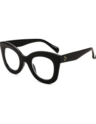 Gafas de Lectura FEISEDY Retro Cateye con Filtro Luz Azul 1.5x