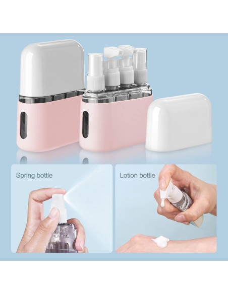 Juego de 4 Botellas de Viaje Madenia 50ml Aprobadas por TSA Juego de 4 Botellas de Viaje Madenia 50ml Aprobadas por TSA