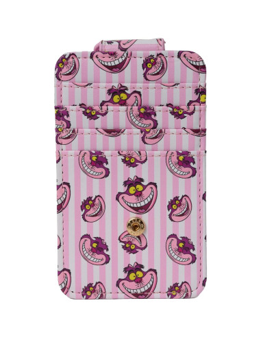 Billetera Portatarjetas Disney Gato de Cheshire Rosa Slim