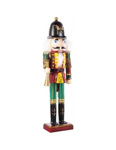 Adorno Cascanueces de Madera Trompetista 30 cm - Navidad Adorno Cascanueces de Madera Trompetista 30 cm - Navidad