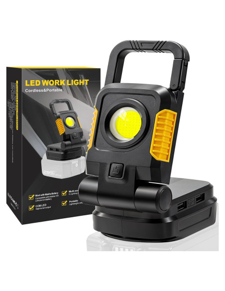 Luz de Trabajo LED COB 25W Tresda 2500 Lúmenes 18V Luz de Trabajo LED COB 25W Tresda 2500 Lúmenes 18V