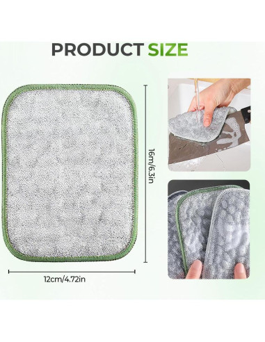 Trapos de Lavado de Platos de Alambre PETUPS 10 Pcs Sin Rayones