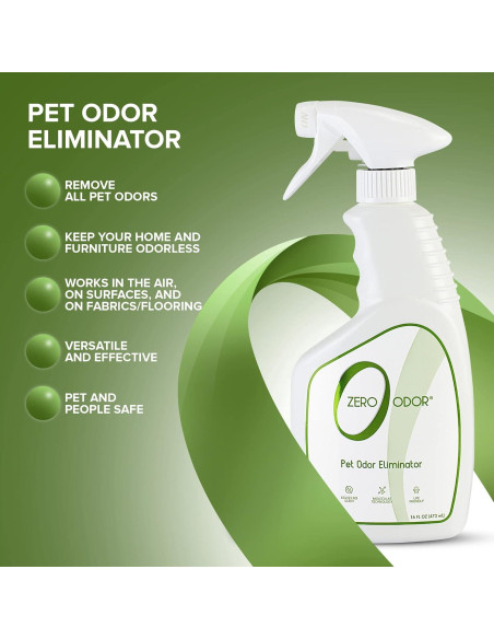 Zero Odor Eliminador de Olores para Mascotas 473ml Multiusos Zero Odor Eliminador de Olores para Mascotas 473ml Multiusos
