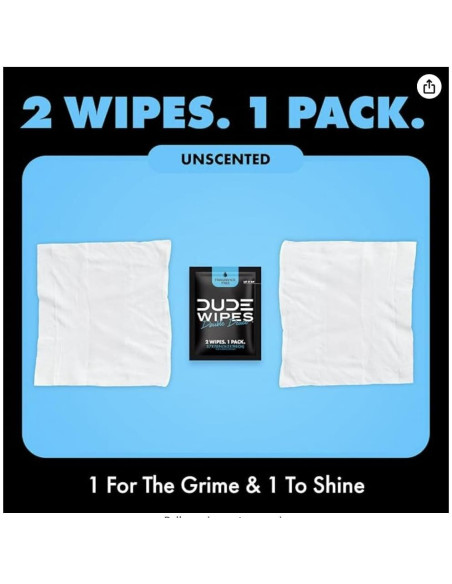 Toallitas Desechables DUDE Wipes - 2 Paquetes de 40 Unidades Toallitas Desechables DUDE Wipes - 2 Paquetes de 40 Unidades