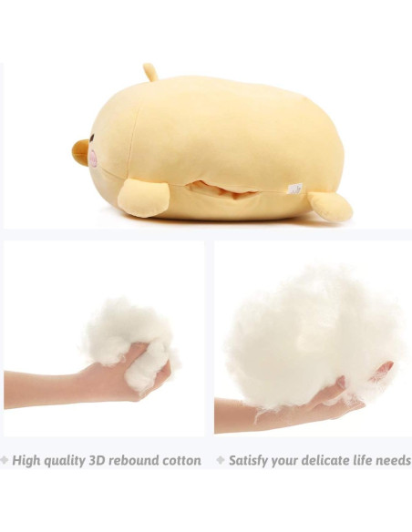 Almohada de Peluche ARELUX Pato Kawaii 44.9 cm Suave Almohada de Peluche ARELUX Pato Kawaii 44.9 cm Suave
