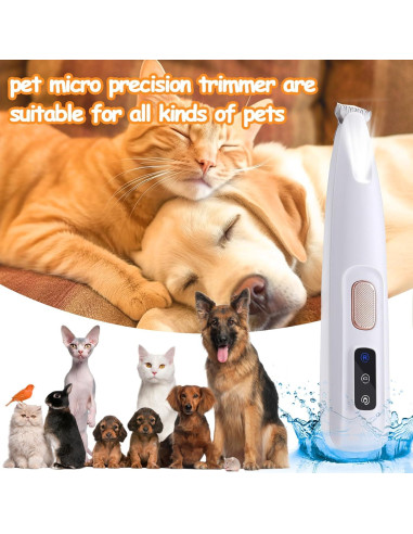 Recortadora de Precisión Micro AIERSA para Mascotas LED IPX4