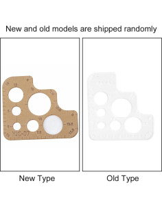 Plantilla de Círculo Acrílico Zerodis para Corte de Cuero 2
