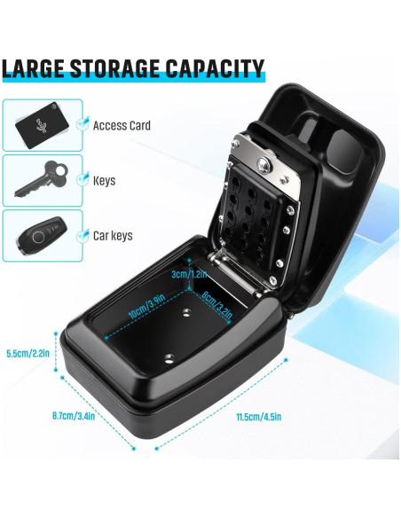 Caja de Llave TEUEN con Cerradura de Combinación Impermeable Caja de Llave TEUEN con Cerradura de Combinación Impermeable