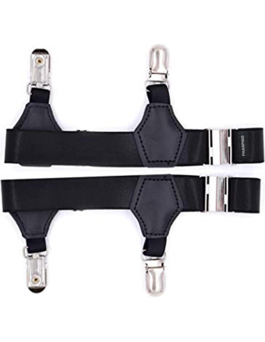 Cinturones para Calcetines Ajustables 2-Pack Clips Metal