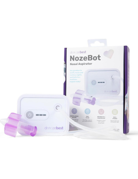 Aspirador Nasal Eléctrico Dr. Noze Best NozeBot - Grado Hospitalario Aspirador Nasal Eléctrico Dr. Noze Best NozeBot - Grado Hospitalario