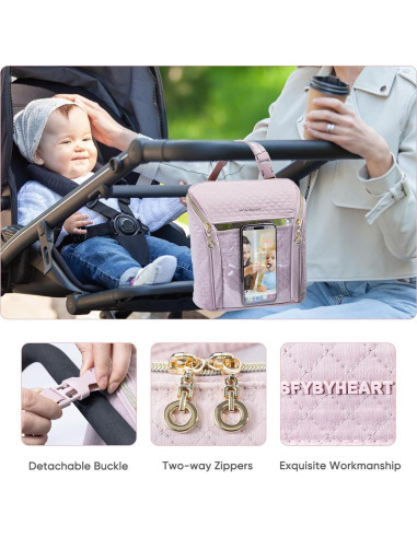 Bolsa Térmica para Leche Materna SFYBYHEART - 3 Biberones Rosa