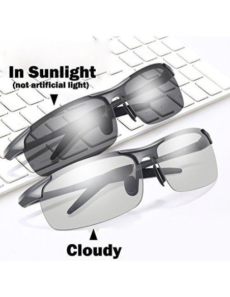 Gafas de sol fotocromáticas polarizadas UV400 para hombres Gafas de sol fotocromáticas polarizadas UV400 para hombres