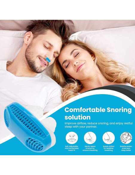 Válvulas Nasales Anti-Ronquidos Youkha - Silicona Suave Azul Válvulas Nasales Anti-Ronquidos Youkha - Silicona Suave Azul