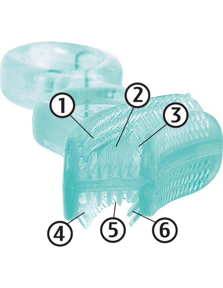 Cepillo de Dientes para Bebé Baby Buddy Azul 4+ Meses Silicona Cepillo de Dientes para Bebé Baby Buddy Azul 4+ Meses Silicona