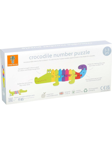 Rompecabezas de Números Cocodrilo Orange Tree 11 Piezas Rompecabezas de Números Cocodrilo Orange Tree 11 Piezas