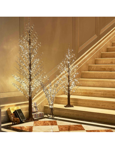 Ramas Iluminadas Hairui 81cm con 200 Luces LED y Regulador