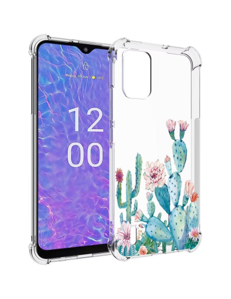 Funda protectora Nokia C210 Sidande TPU Floral 6.3" Funda protectora Nokia C210 Sidande TPU Floral 6.3"