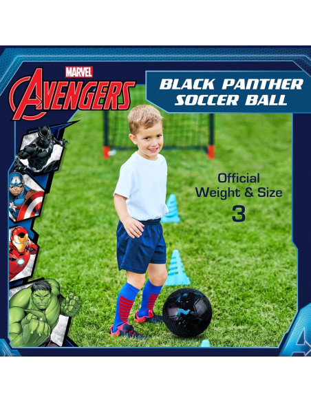Balón de Fútbol Capelli Sport Marvel Black Panther Tamaño 3 Balón de Fútbol Capelli Sport Marvel Black Panther Tamaño 3